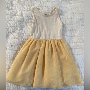 Yellow sleeveless puffy skirt dress 4T